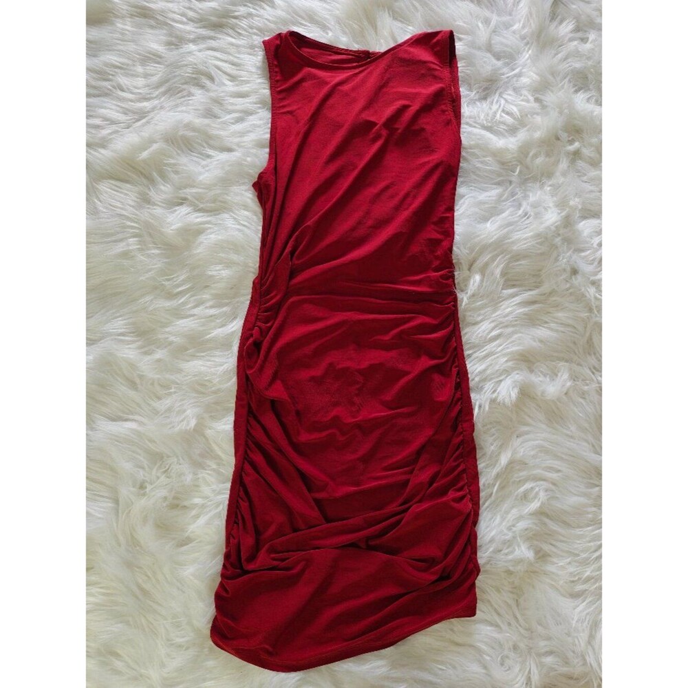 NWT Forever21 Red Midi Bodycon Dress, Size Small